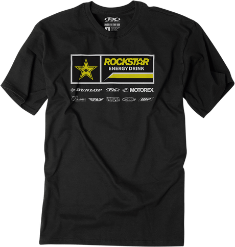 FACTORY EFFEX Rockstar 21 Racewear T-Shirt - Black - Medium 24-87622 - AWESOMEOFFROAD.COM