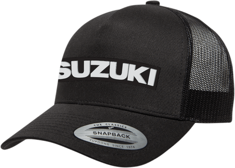 FACTORY EFFEX Suzuki Core Hat - Black - One Size 25-86402 - AWESOMEOFFROAD.COM