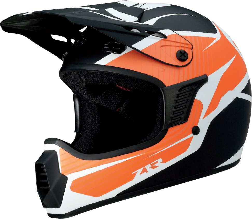 Z1R Child Rise Helmet - Flame - Orange - L/XL 0111-1432 - AWESOMEOFFROAD.COM