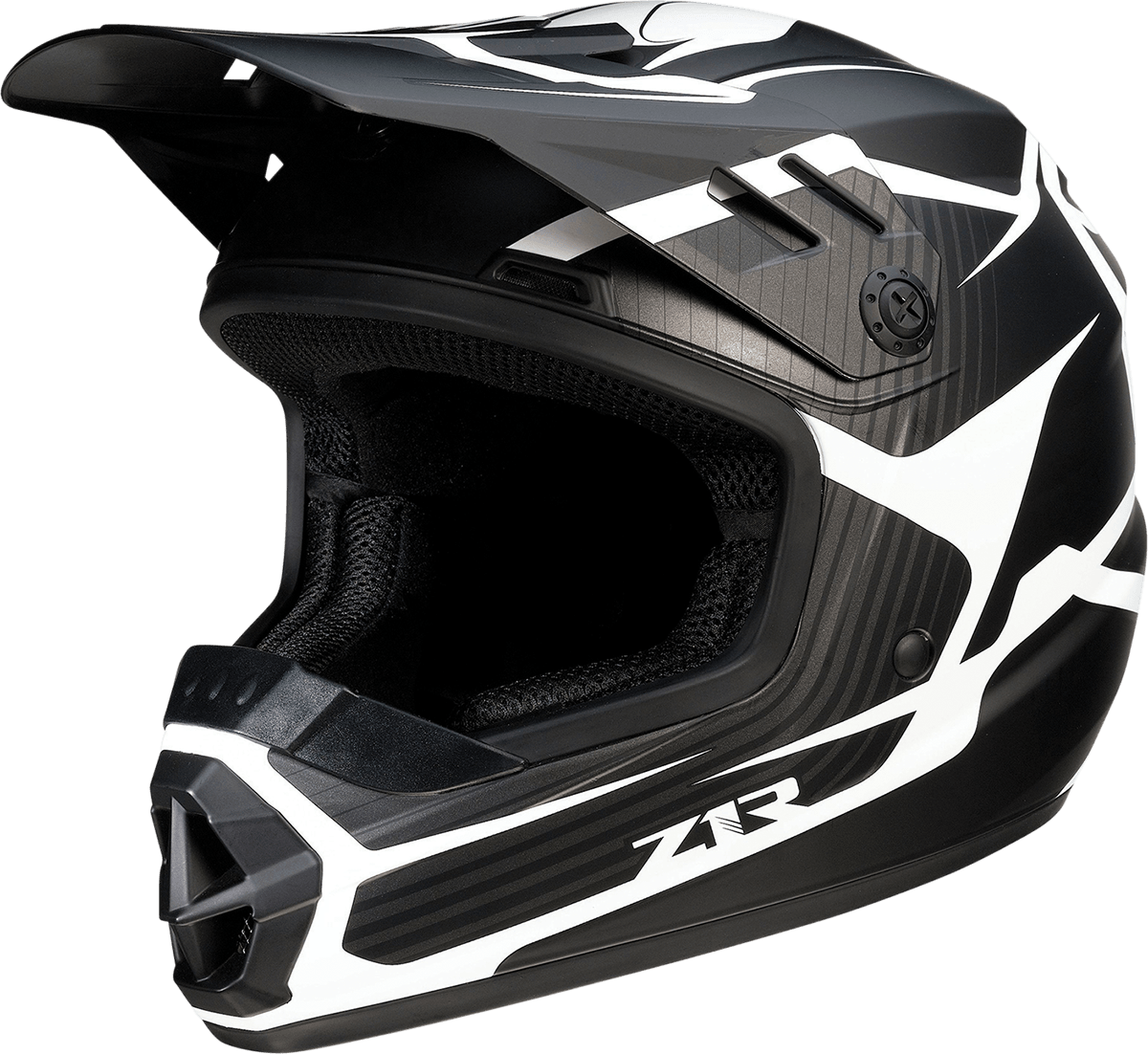 Z1R Youth Rise Helmet - Flame - Black - Medium 0111-1440 - AWESOMEOFFROAD.COM