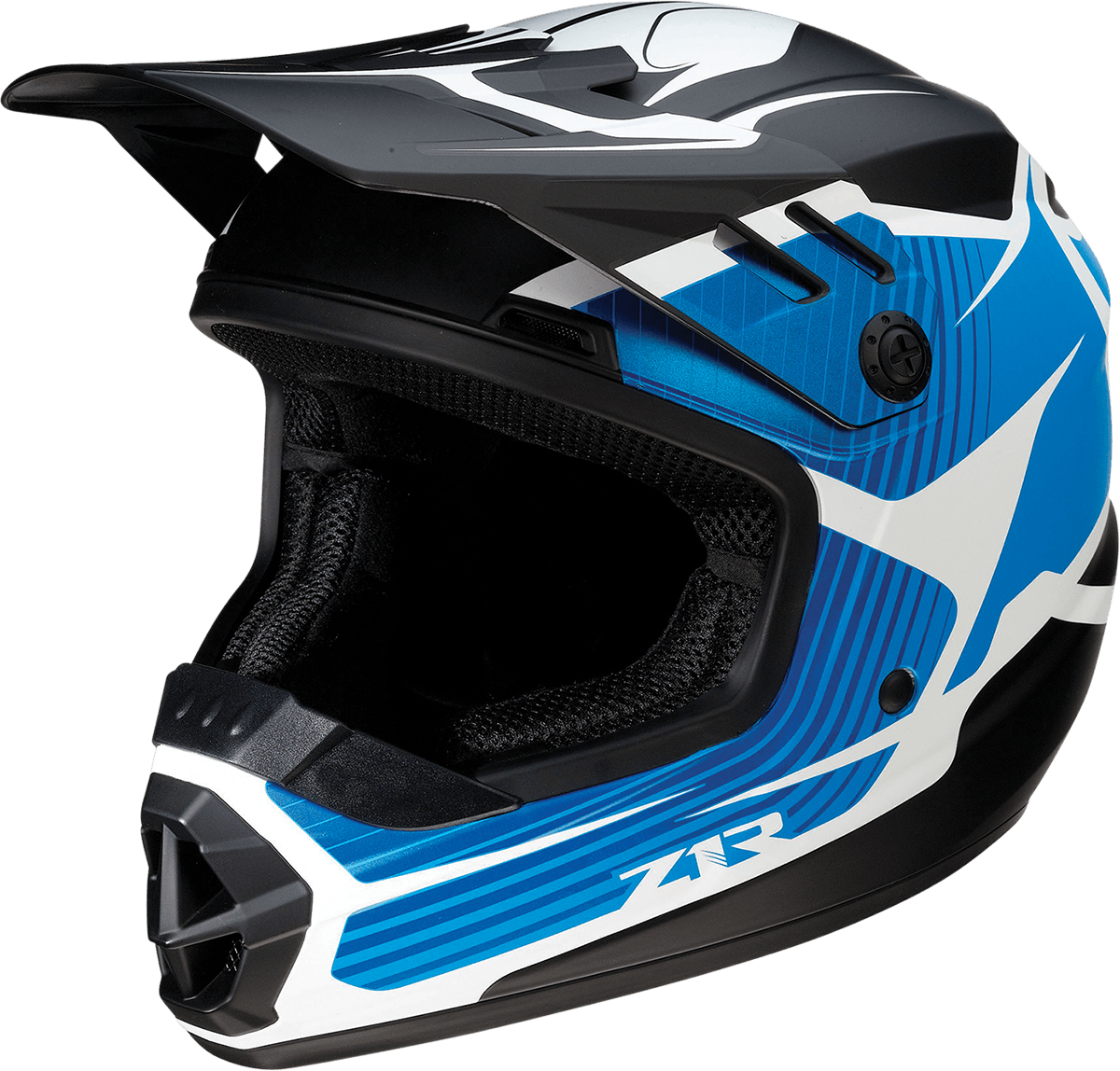 Z1R Youth Rise Helmet - Flame - Blue - Small 0111-1448 - AWESOMEOFFROAD.COM