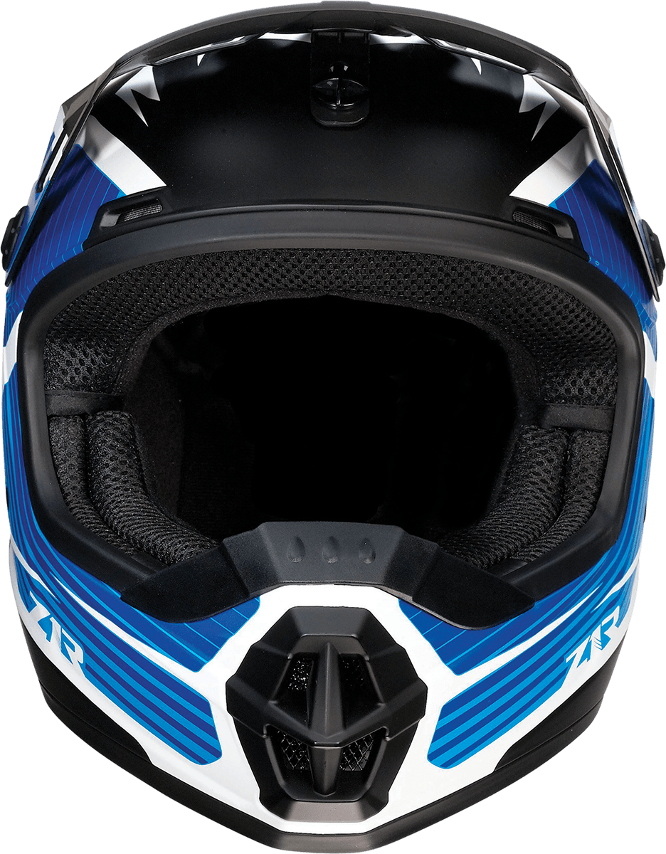 Z1R Youth Rise Helmet - Flame - Blue - Small 0111-1448