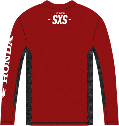HONDA APPAREL Honda Talon Long-Sleeve T-Shirt - Red - AWESOMEOFFROAD.COM