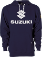 FACTORY EFFEX Suzuki Vertical Pullover Hoodie - Navy - XL 26-88406 - AWESOMEOFFROAD.COM