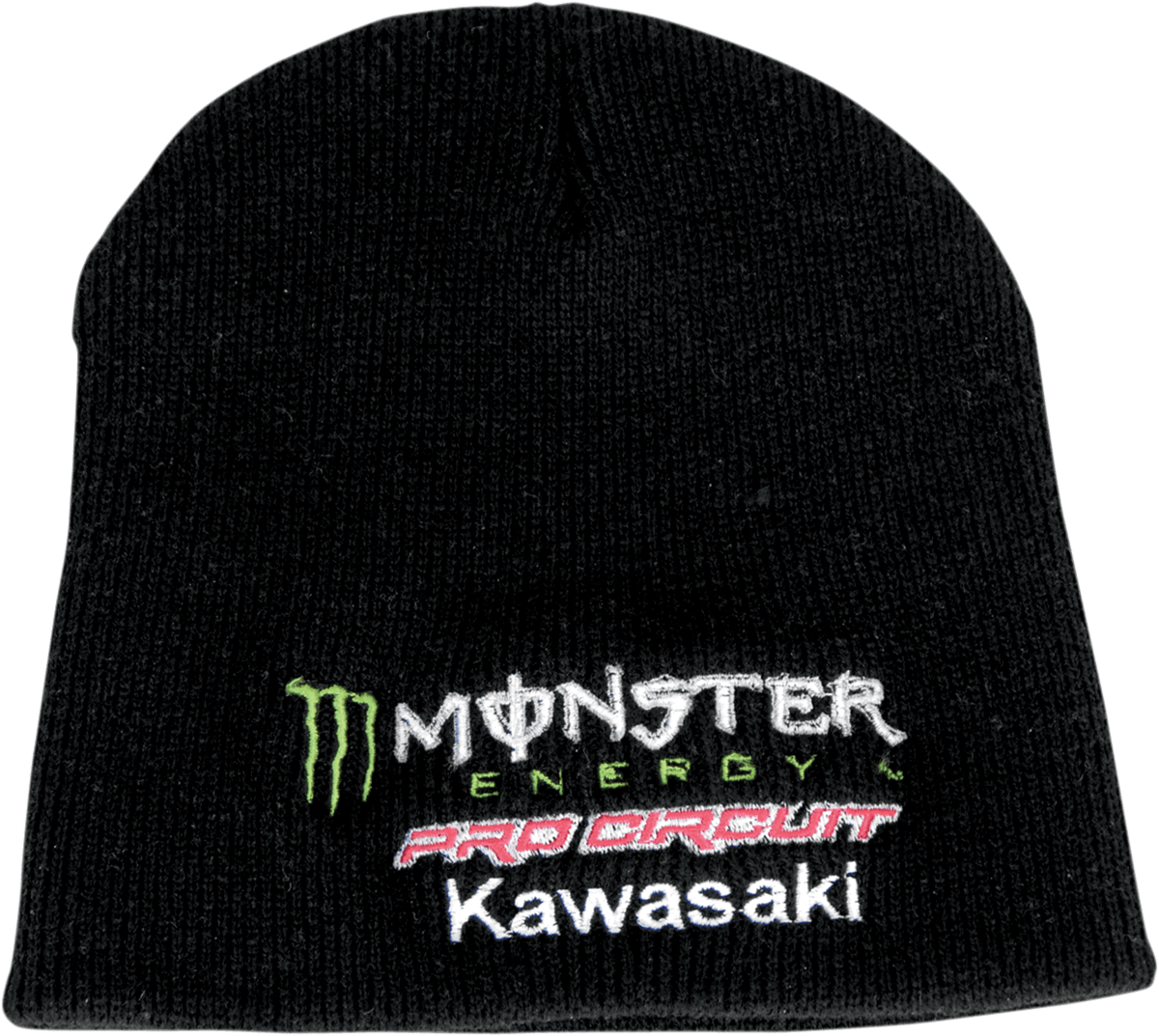 PRO CIRCUIT Monster Team Beanie - Black PC08403-0200 - AWESOMEOFFROAD.COM