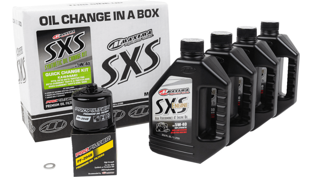 MAXIMA RACING OIL Synthetic Quick Oil Change Kit Kawasaki KRX