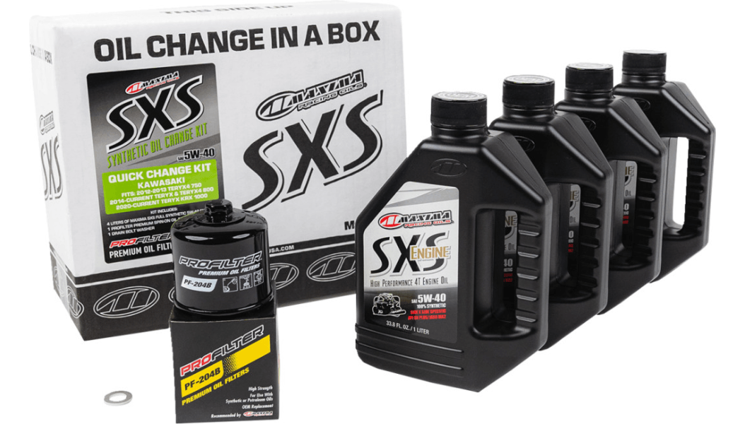 MAXIMA RACING OIL Synthetic Quick Oil Change Kit - Kawasaki KRX