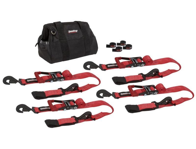 SpeedStrap 2In Off-Road Tie-Down Kit - Red - AWESOMEOFFROAD.COM
