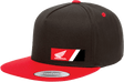 FACTORY EFFEX Honda Wedge Hat - Black/Red 23-86300 - AWESOMEOFFROAD.COM