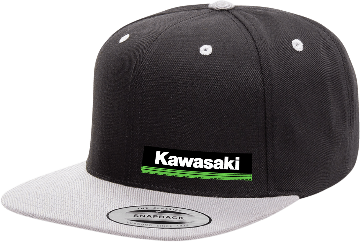 FACTORY EFFEX Kawasaki Wedge Hat - Black/Gray 23-86100
