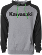 FACTORY EFFEX Kawasaki Standard Hoodie - Black/Heather - 2XL 23-88108 - AWESOMEOFFROAD.COM