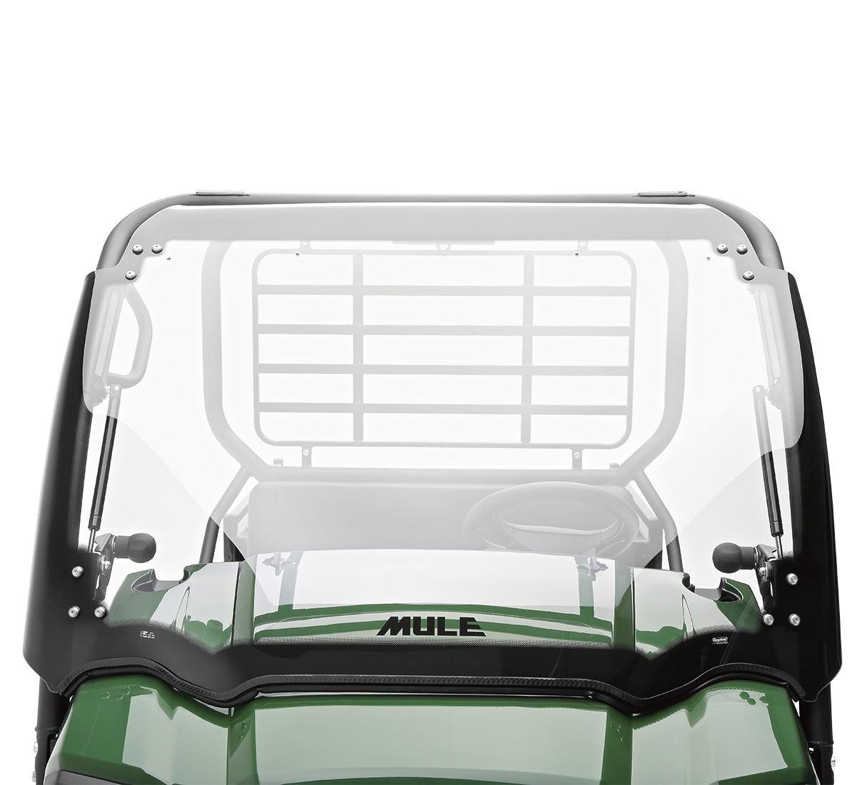 Kawasaki Mule KQR Flip-Up Windshield - AWESOMEOFFROAD.COM