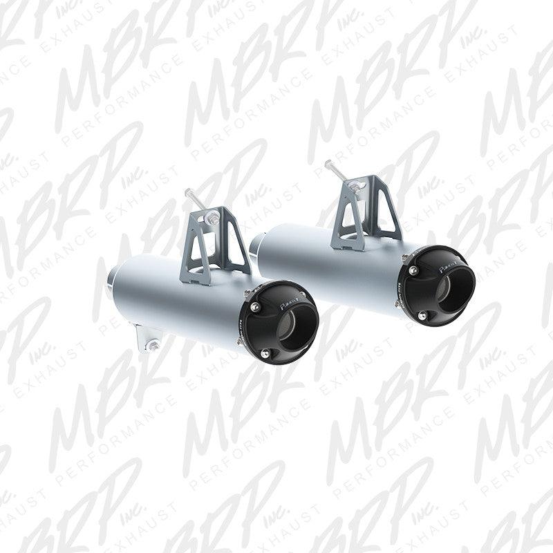 MBRP PowerTech4 Dual Slip-on Muffler for Can-Am Maverick 1000 Turbo - AWESOMEOFFROAD.COM