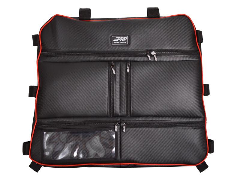 PRP Rzr Ovrhead Bag Carb Fbr/Rd Ea - AWESOMEOFFROAD.COM