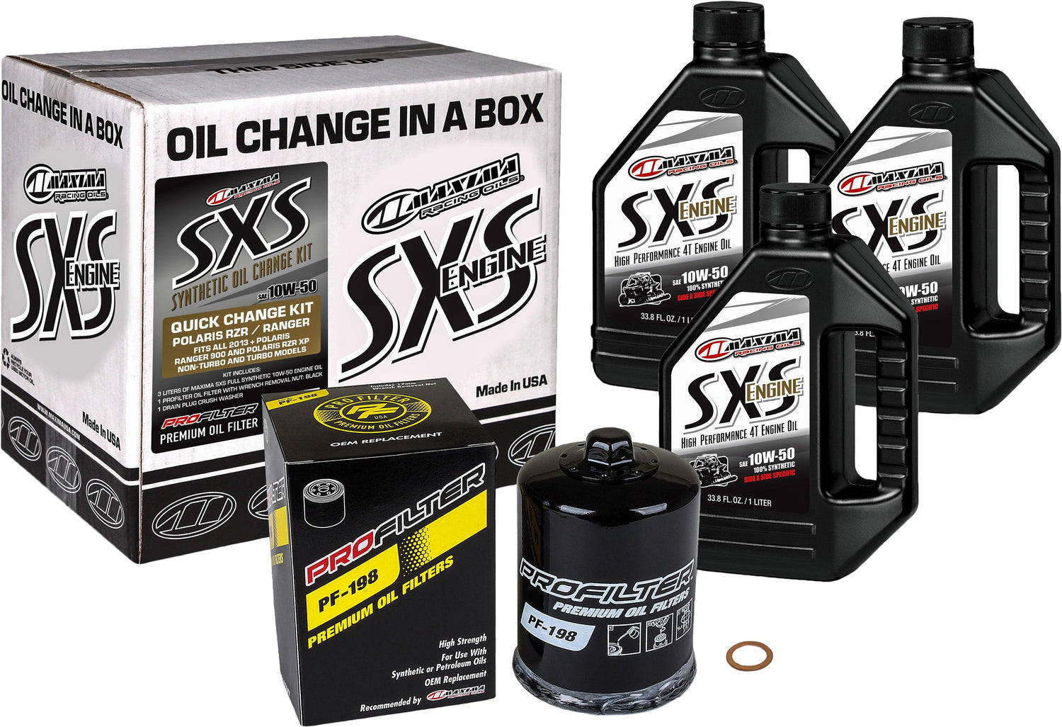Sxs Quick Change Kit 10w 50 With Black Oil Filter - AWESOMEOFFROAD.COM