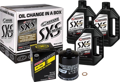 Sxs Quick Change Kit 10w 50 With Black Oil Filter - AWESOMEOFFROAD.COM
