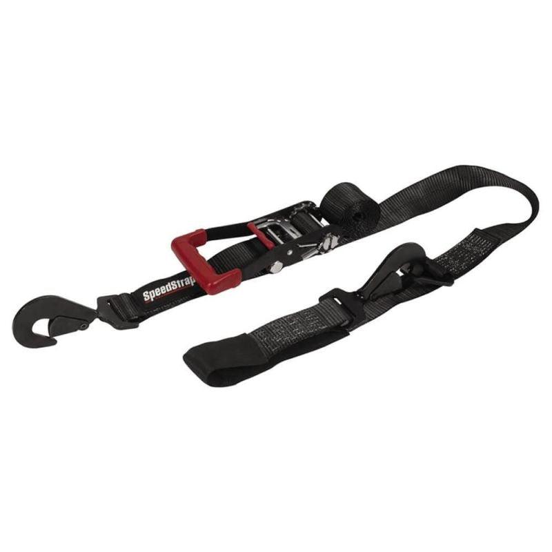 SpeedStrap 2In x 8Ft Ratchet Tie Down w/ Flat Snap Hooks & Axle Strap Combo, Made in the USA - AWESOMEOFFROAD.COM