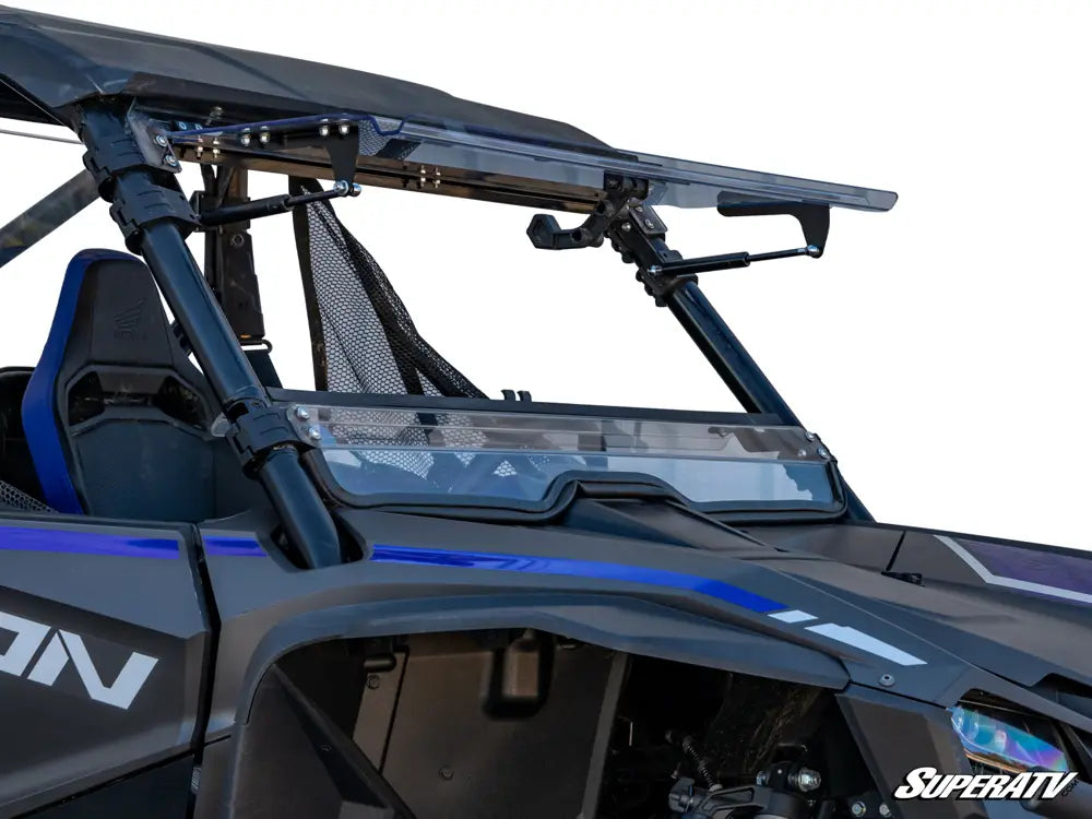 HONDA TALON 1000 SCRATCH RESISTANT FLIP WINDSHIELD - AWESOMEOFFROAD.COM