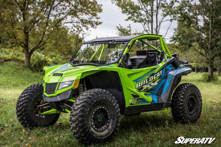 Arctic Cat/Textron Off Road Wildcat XX Flip Up Windshield by Super ATV - AWESOMEOFFROAD.COM