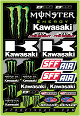 D'COR VISUALS Decal Sheet - Monster Energy - Kawasaki 40-20-116