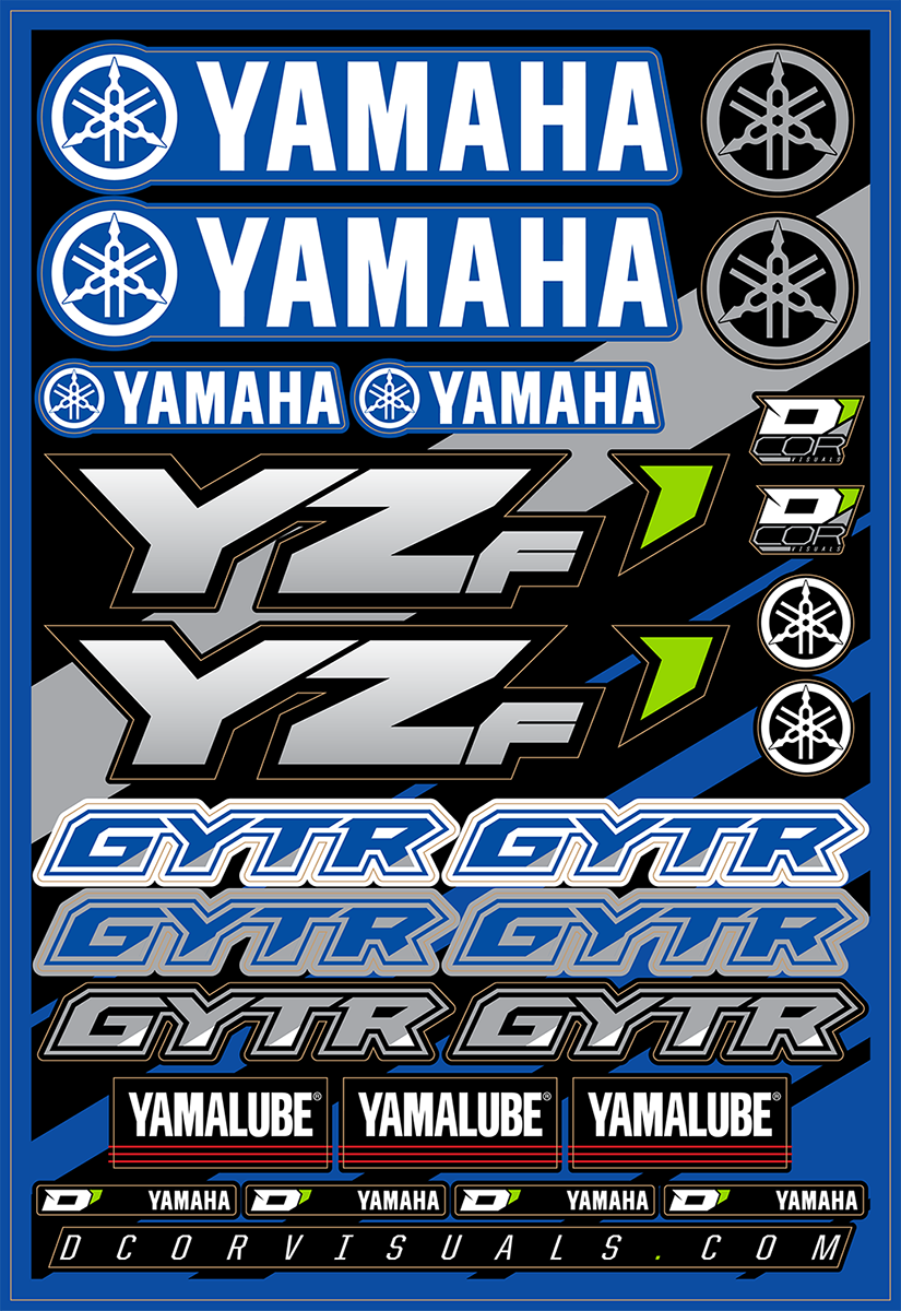 D'COR VISUALS Decal Sheet - Yamaha YZF 40-50-100