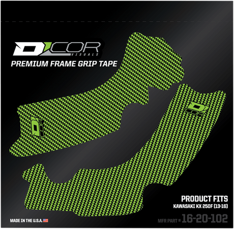 D'COR VISUALS Frame Grip Tape - Green - Kawasaki 16-20-102