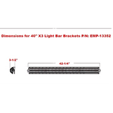 Can-AM Maverick X3 40" LED Light Bar Bracket Set