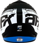 AFX FX-17Y Helmet - Attack - Matte Black/Blue - Medium 0111-1409