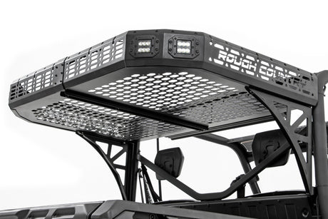 Cargo Rack | Dual 2" Black LED Pairs | Flush Mount | Polaris Ranger 1000/Ranger XP 1000