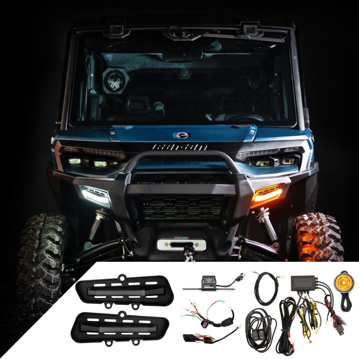 2026+ Can-Am Defender HD11 Apex Turn Signal Kit – Plug & Play Auto