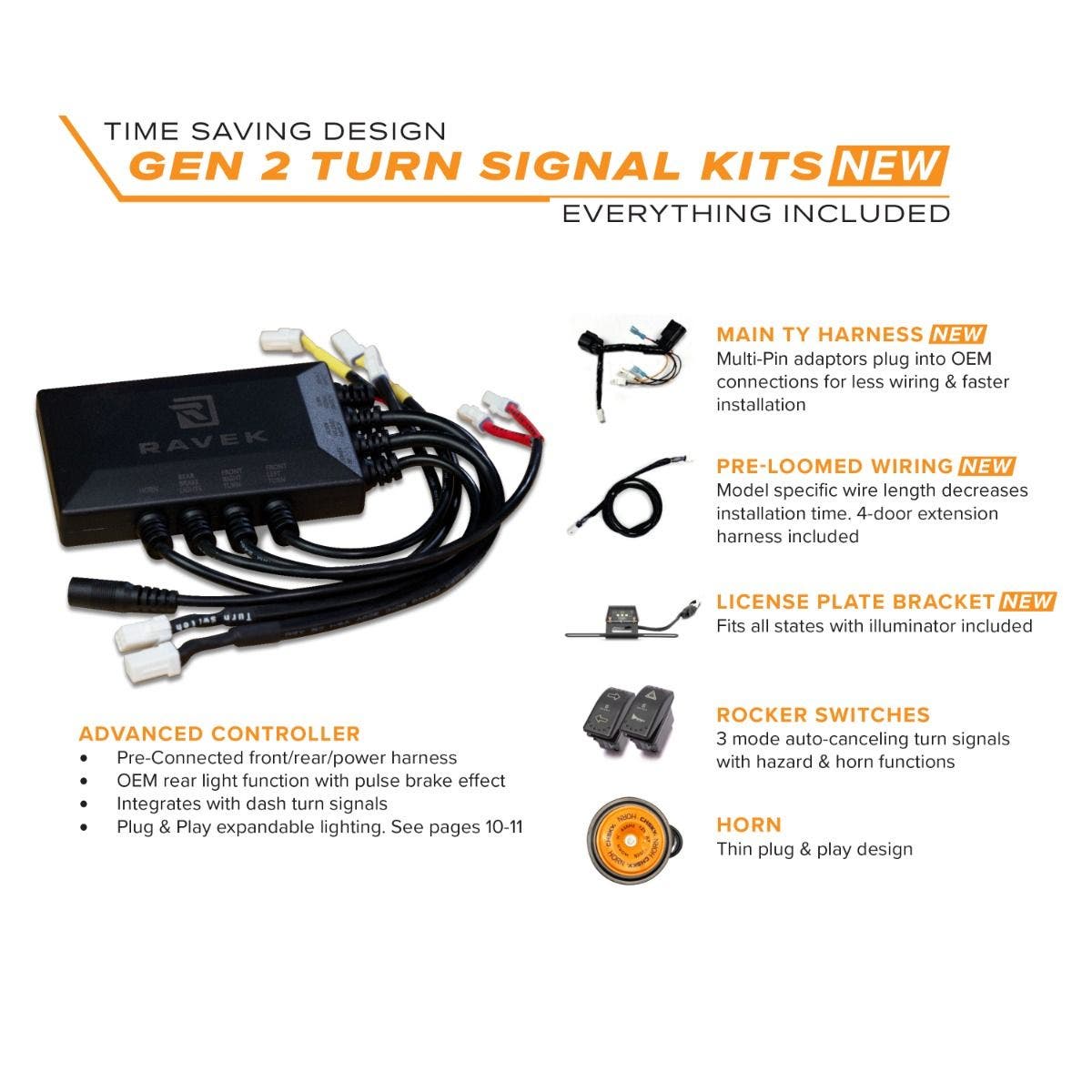Kawasaki Mule FX 2024+ Apex Turn Signal Kit