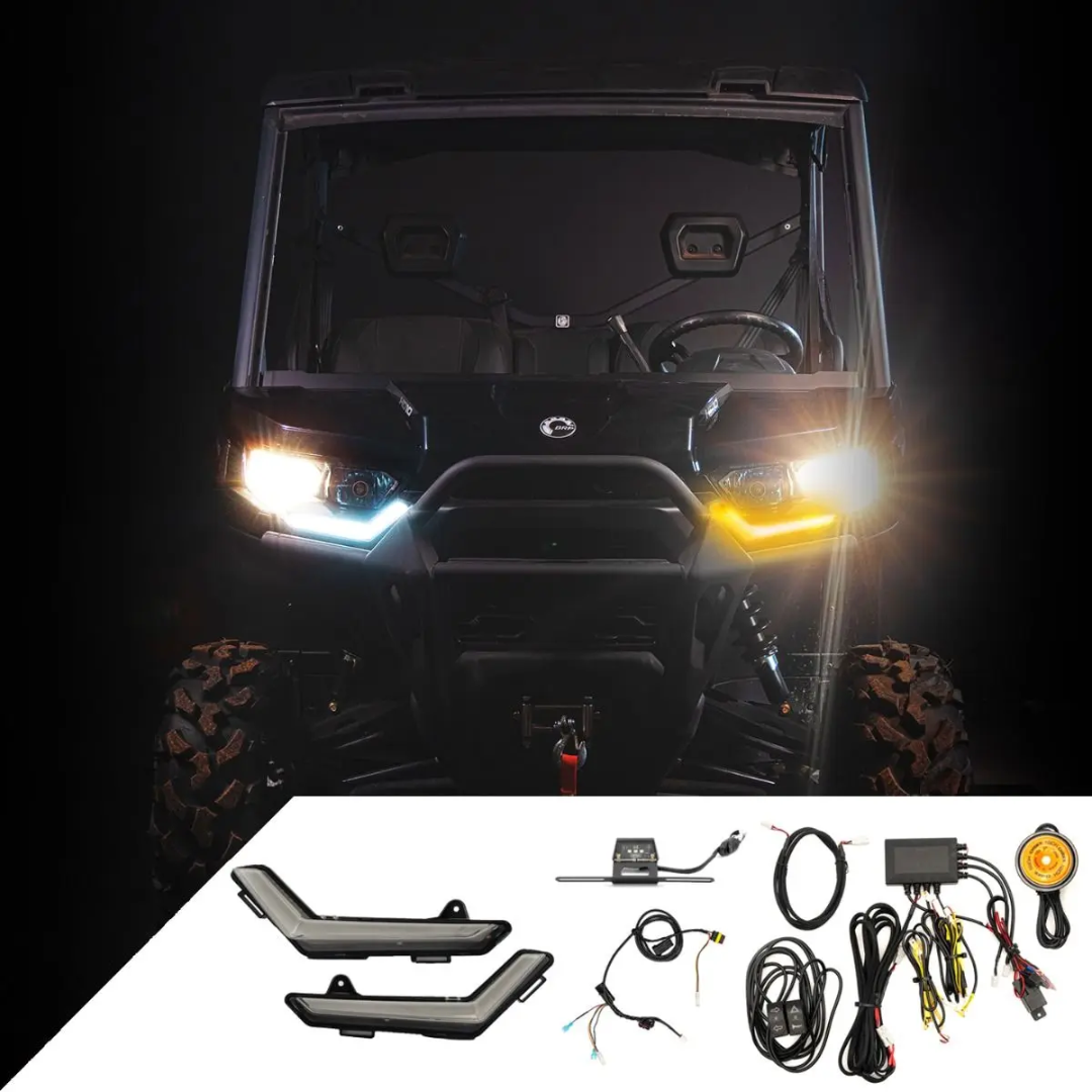 Can-Am Defender Auto Cancel Turn Signal Kit with Signature Lights Gen 2