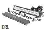 20 Inch Chrome Series LED Light Bar | Dual Row | Amber DRL