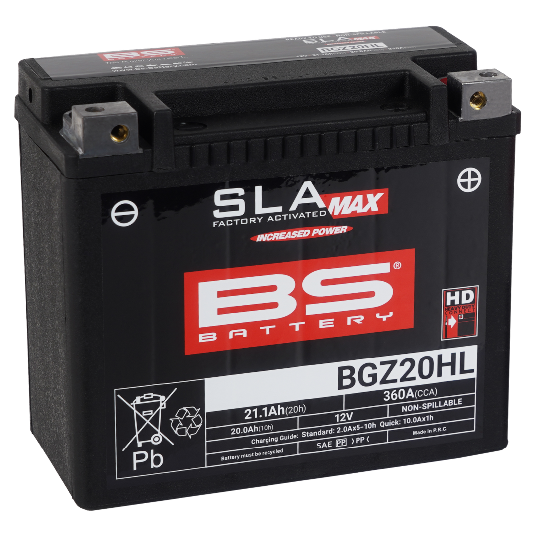 SLA MAX Factory- Activated AGM Maintenance-Free Battery 12V 21.1Ah  20HL