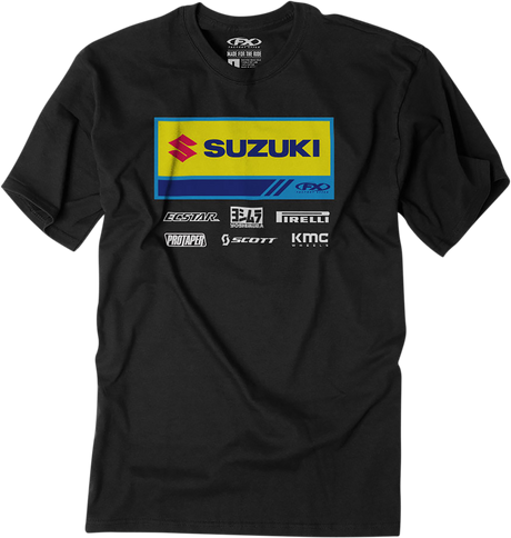 FACTORY EFFEX Suzuki 21 Racewear T-Shirt - Black - Large 24-87424