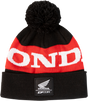 D'COR VISUALS Honda Stripe Beanie - Black/Red 70-129-1