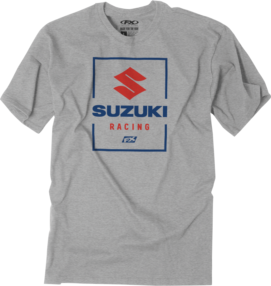 FACTORY EFFEX Suzuki Victory T-Shirt - Heather Gray - Large 26-87404