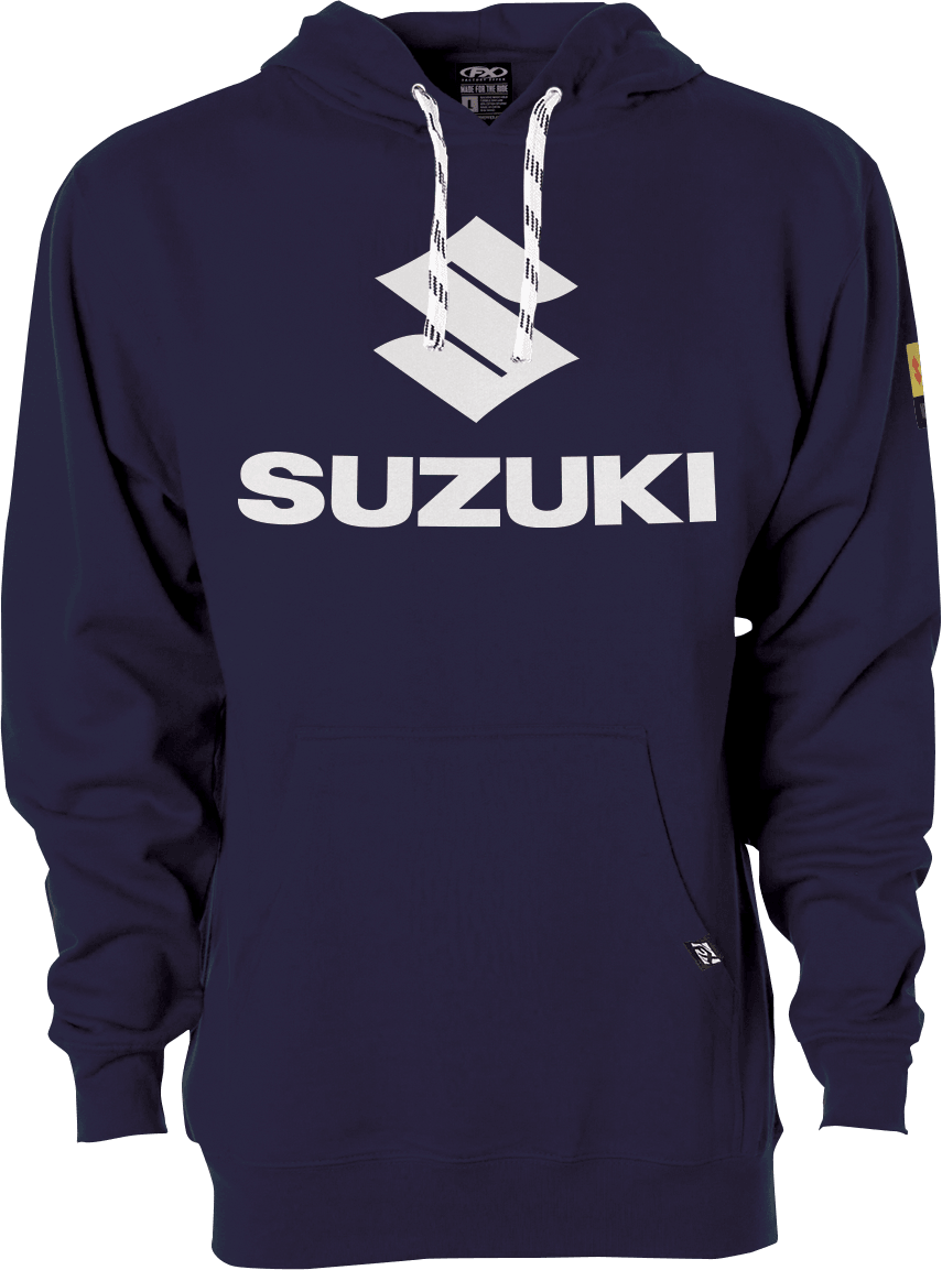 FACTORY EFFEX Suzuki Vertical Pullover Hoodie - Navy - Medium 26-88402