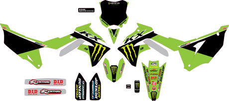 D'COR VISUALS Graphic Kit - '23 Monster Energy - KX 250/F 20-20-663