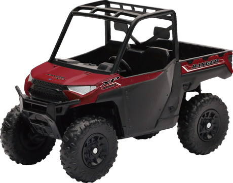 NEW RAY TOYS Mini Polaris Ranger XP1000 EPS - 1:18 Scale - Black/Red 07353A