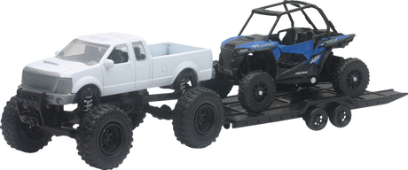 NEW RAY TOYS Pick Up w/ Polaris RZR XP1000 EPS - Black/White/Blue 50066