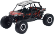 NEW RAY TOYS Polaris RZR XP 4 Turbo EPS Rock Crawler - 1:18 Scale - Titanium Metallic 57976B