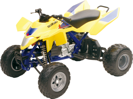 NEW RAY TOYS Suzuki Quadracer R450 ATV - 1:12 Scale - Black/Yellow 43393