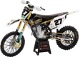 NEW RAY TOYS Rockstar Husqvarna Team Bike - Malcolm Stewart - 1:12 Scale - BlackWhite/Gold 58403