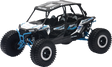 NEW RAY TOYS Polaris RZR XP 4 Turbo EPS Rock Crawler - 1:18 Scale - White Lightning 57976A
