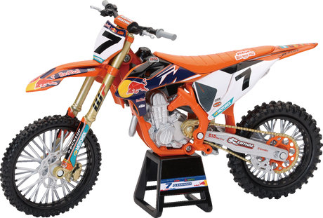 NEW RAY TOYS Red Bull KTM 450 SX-F - Aaron Plessinger - 1:12 Scale - Orange/Black/White 58363