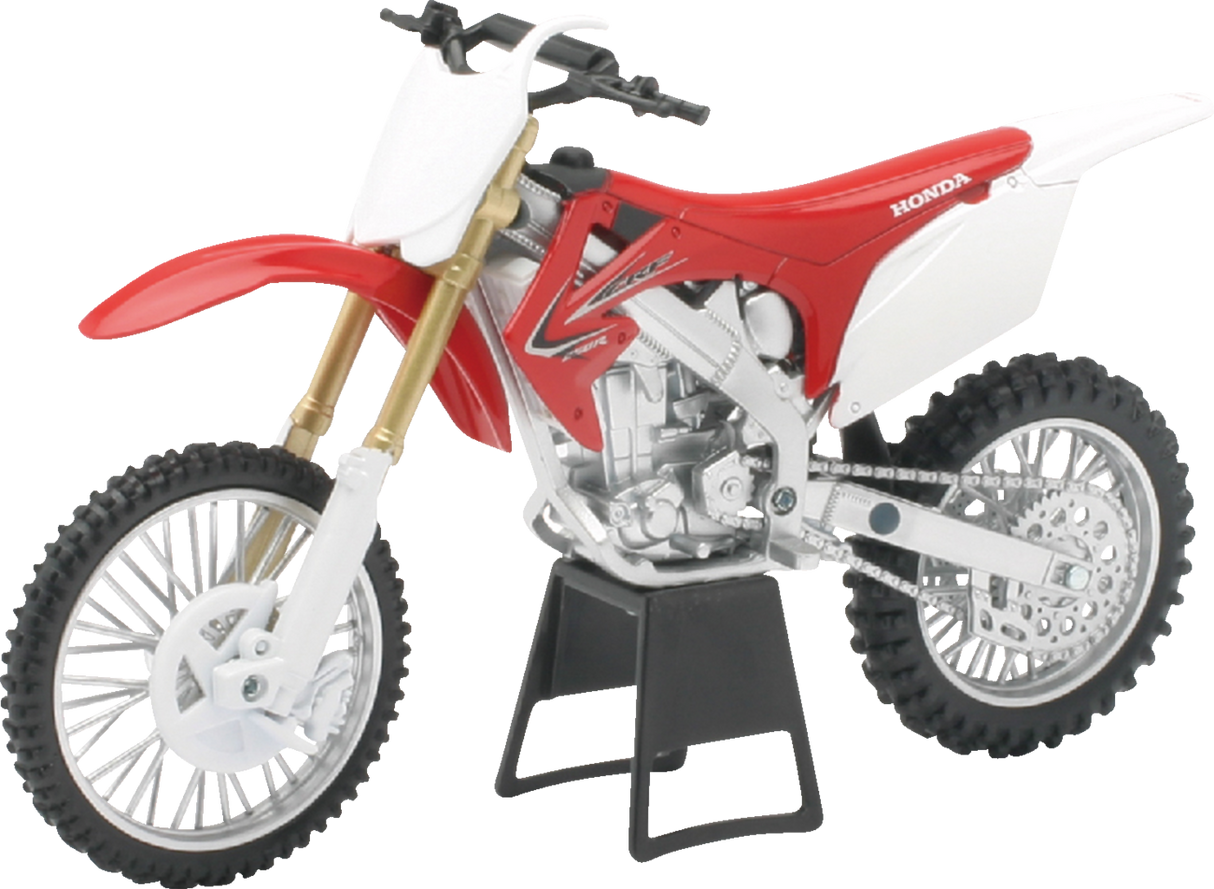 NEW RAY TOYS Honda CRF250R Dirt Bike - 1:12 Scale - Red/White/Black 57463