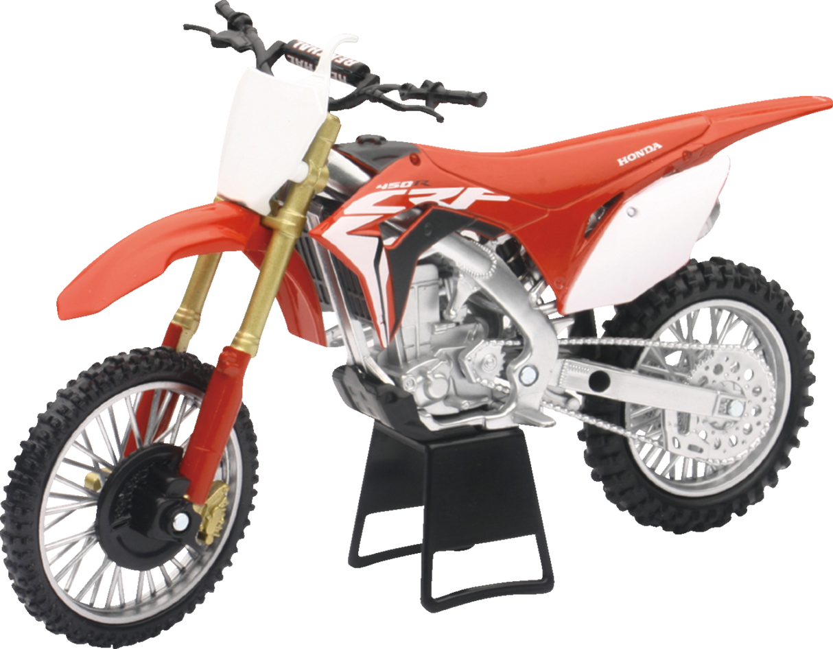 NEW RAY TOYS Honda CRF450R Dirt Bike - 1:12 Scale - Red/White 57873