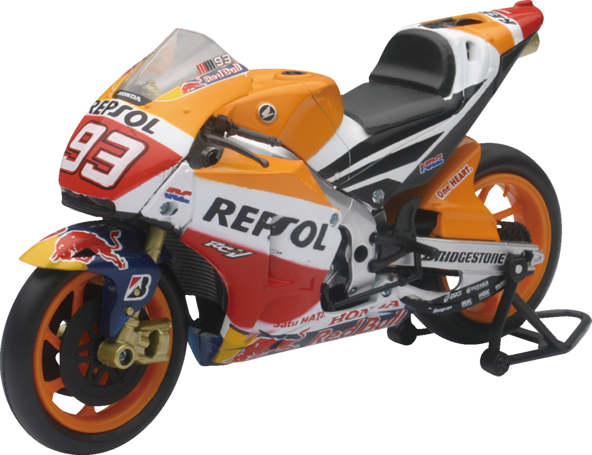 NEW RAY TOYS Repsol Honda Team RC213V 2015 - Marc Marquez - 1:12 Scale - Orange/Red/Black 57753