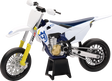NEW RAY TOYS Husqvarna FS450 2019 Bike - 1:12 Scale - White/Blue/Black 58163